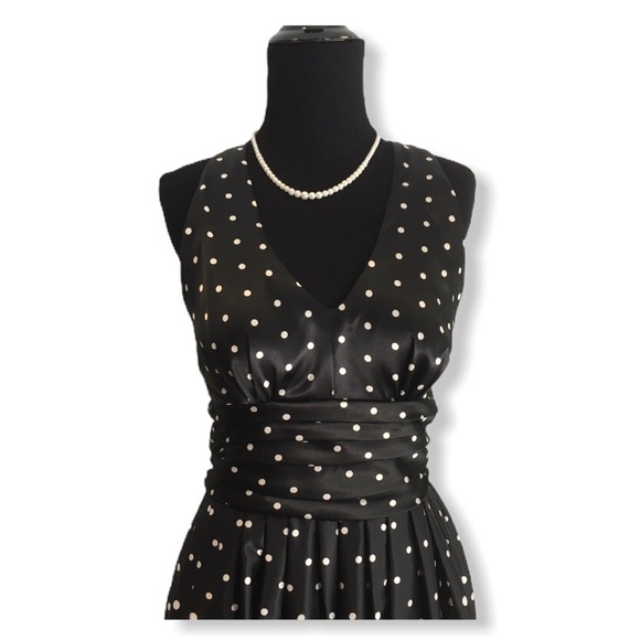 Eliza J Polka Dot Halter Dress - Picture 3 of 8